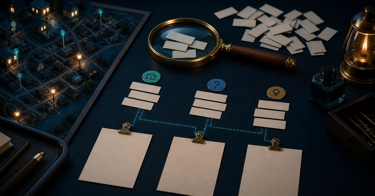 Customer questions, search evidence, service fit, and page jobs arranged on a keyword research table